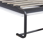 Lit escamotable mural de taille simple avec armoire