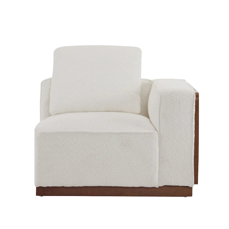 Canapé modulable deux places beige de 188 cm de large