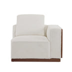 Canapé modulable deux places beige de 188 cm de large