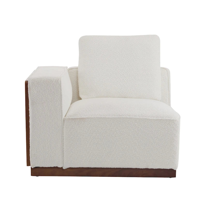Canapé modulable deux places beige de 188 cm de large