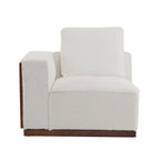 Canapé modulable deux places beige de 188 cm de large