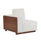 Canapé modulable deux places beige de 188 cm de large
