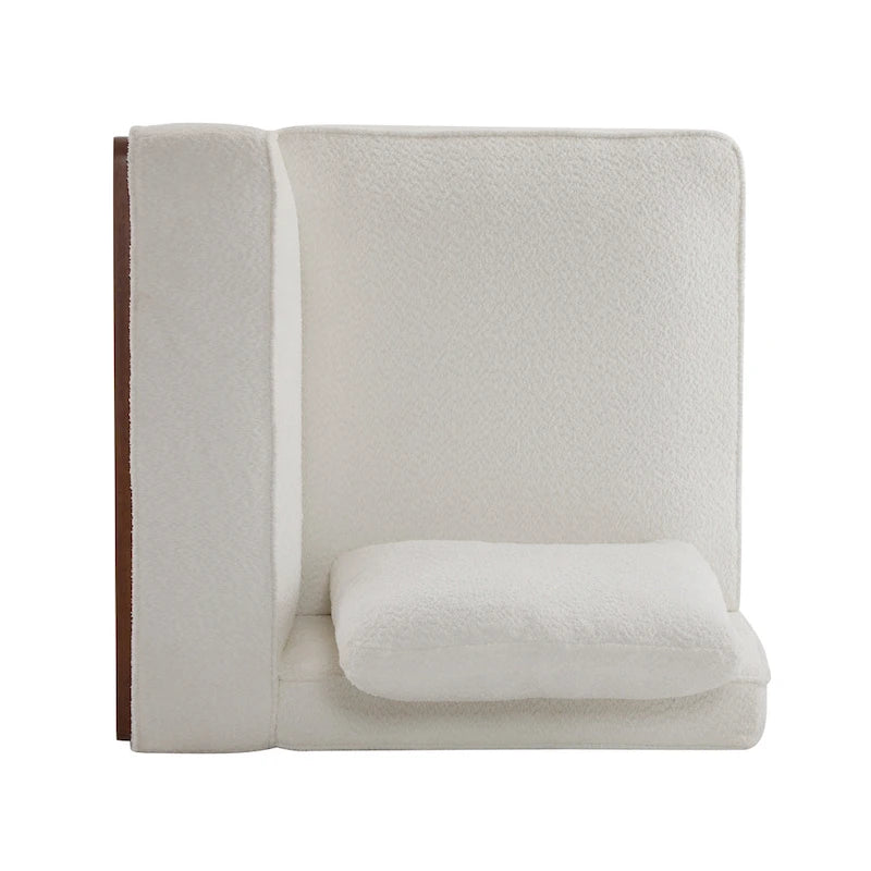 Canapé modulable deux places beige de 188 cm de large