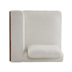 Canapé modulable deux places beige de 188 cm de large