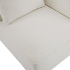 Canapé modulable deux places beige de 188 cm de large