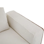 Canapé modulable deux places beige de 188 cm de large