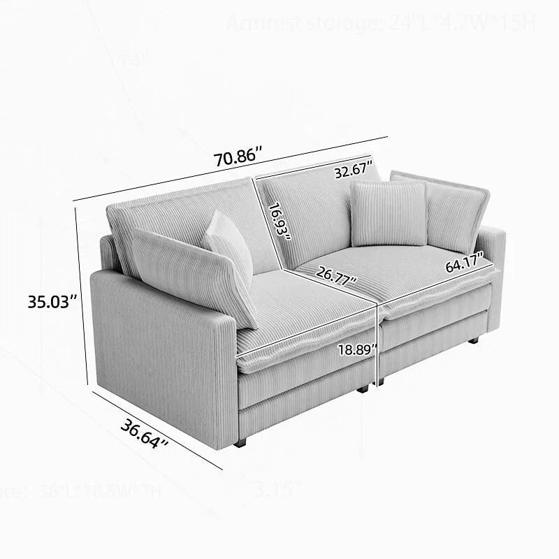 Canapés Modernes Confortables, Adaptés À Diverses Pièces, Améliorent L'Expérience De Relaxation