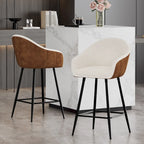 Tabouret de bar moderne rembourré de 67 cm