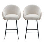 Tabouret de bar moderne rembourré de 67 cm