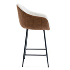 Tabouret de bar moderne rembourré de 67 cm