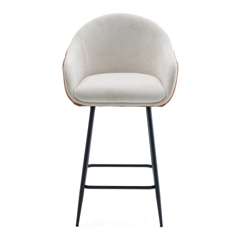 Tabouret de bar moderne rembourré de 67 cm