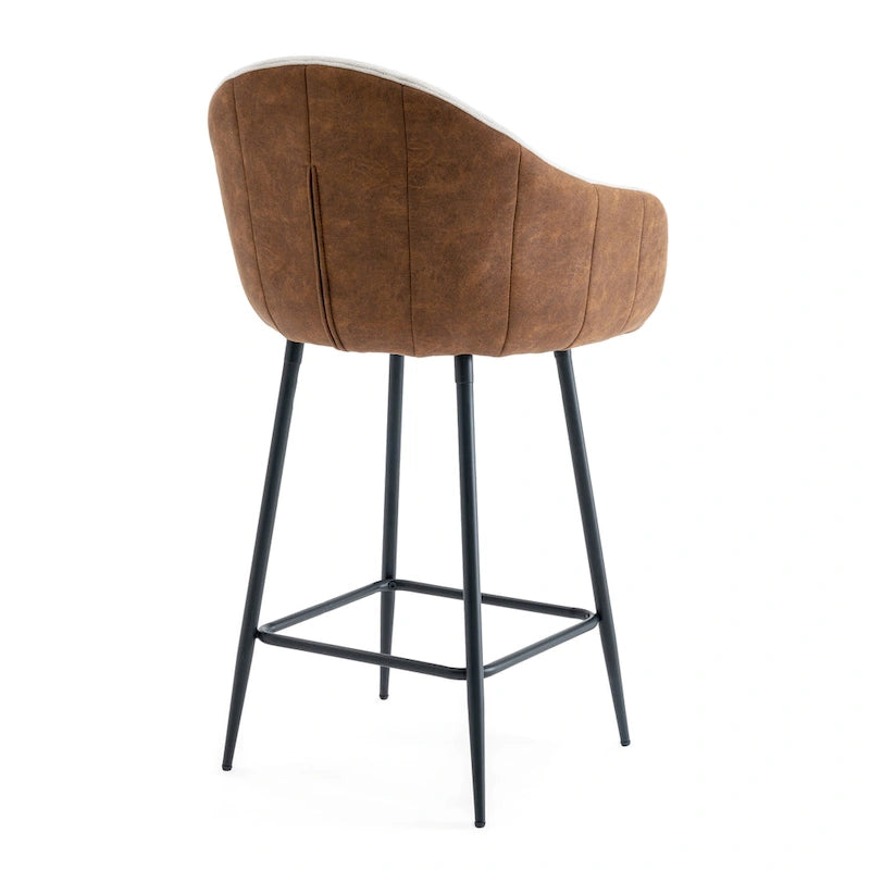 Tabouret de bar moderne rembourré de 67 cm