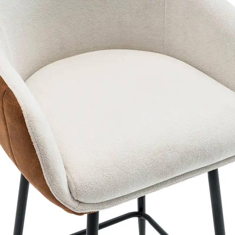 Tabouret de bar moderne rembourré de 67 cm