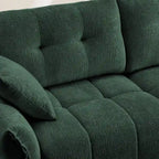 110.2 Canapé trois places rembourré en chenille