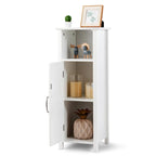 Meuble de rangement de salle de bain autoportant à une porte