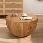Table basse en forme de seau de style vintage avec rangement et capacité de charge raisonnable