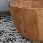 Table basse en forme de seau de style vintage avec rangement et capacité de charge raisonnable