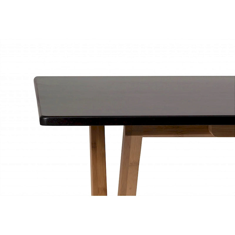 Bureau pliant à cadre en bambou