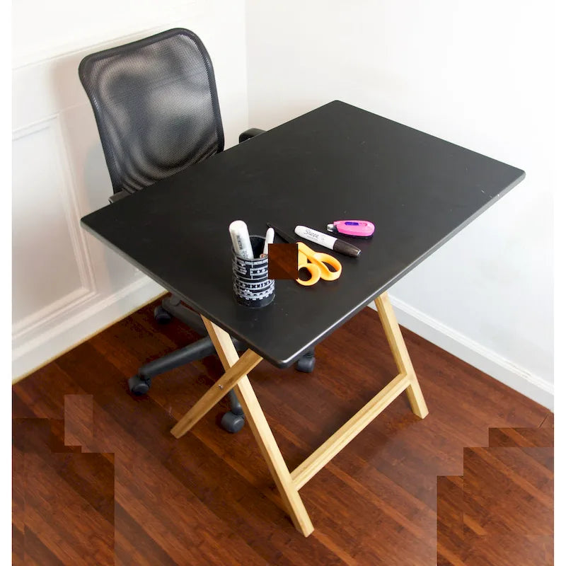 Bureau pliant à cadre en bambou