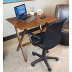 Bureau pliant à cadre en bambou
