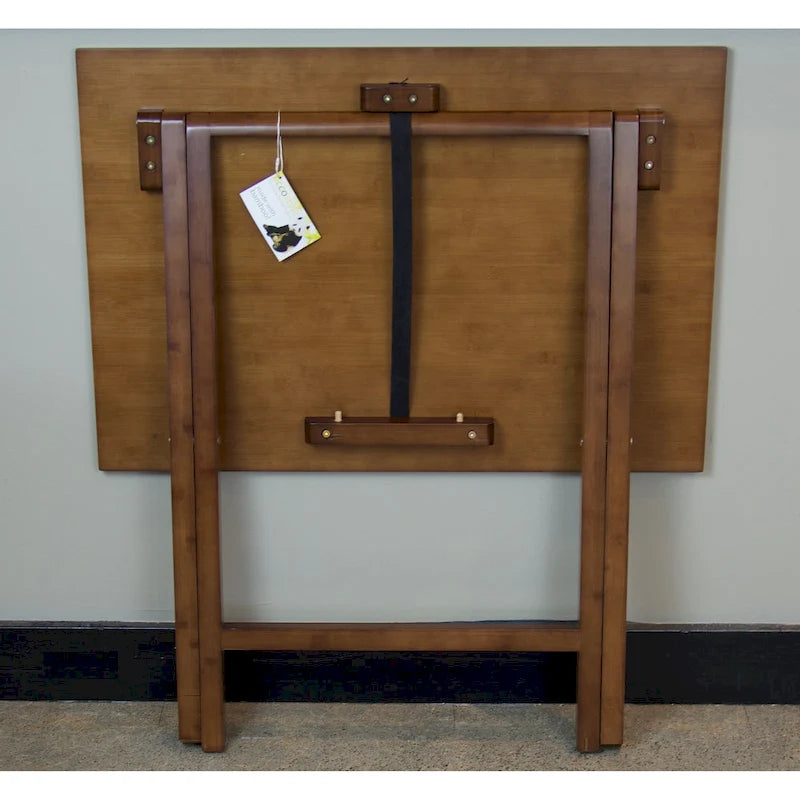 Bureau pliant à cadre en bambou
