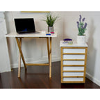 Bureau pliant à cadre en bambou