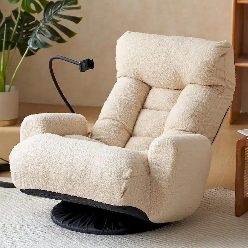 Fauteuil inclinable moelleux en polaire