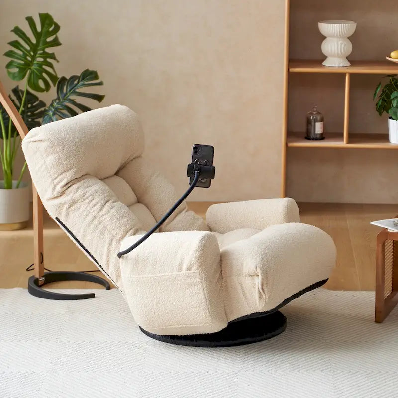 Fauteuil inclinable moelleux en polaire