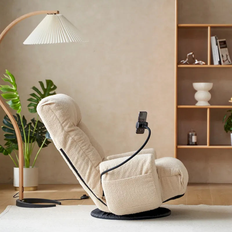 Fauteuil inclinable moelleux en polaire