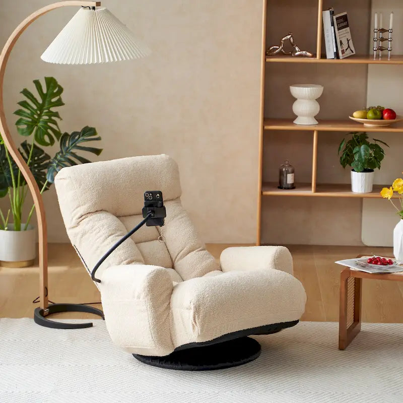 Fauteuil inclinable moelleux en polaire