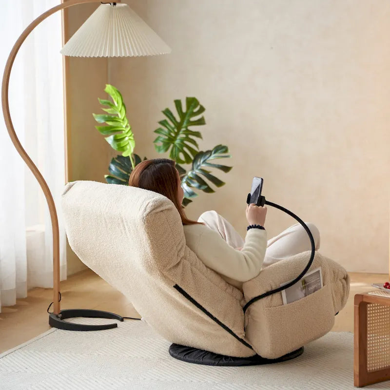 Fauteuil inclinable moelleux en polaire