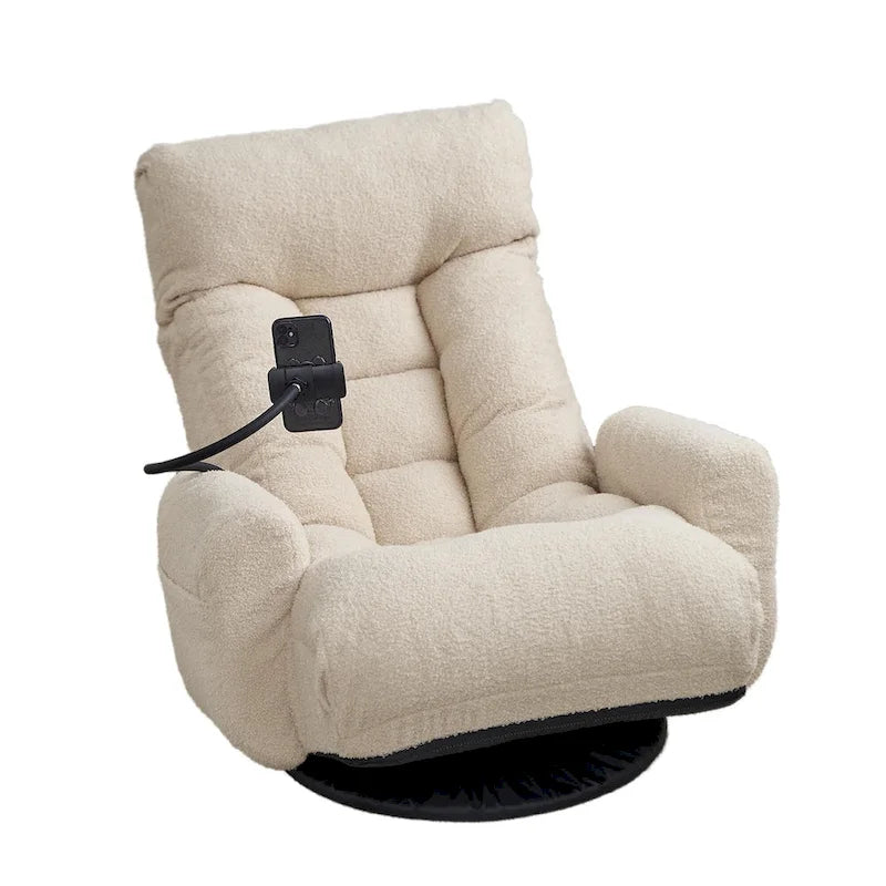 Fauteuil inclinable moelleux en polaire