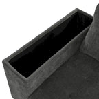 Canapé d'angle en L 4 places 91,5 po avec lit gigogne, rangement intégré et accoudoirs fonctionnels, pour salon