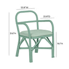 Chaise de salle à manger en rotin Ginny