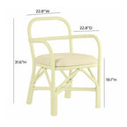 Chaise de salle à manger en rotin Ginny