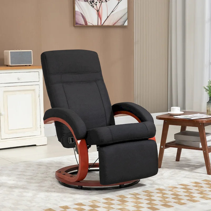 Fauteuil inclinable manuel pour adulte, inclinable et pivotant avec repose-pieds