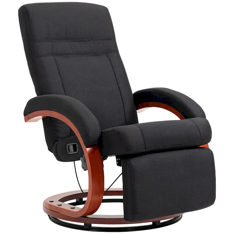 Fauteuil inclinable manuel pour adulte, inclinable et pivotant avec repose-pieds