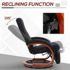 Fauteuil inclinable manuel pour adulte, inclinable et pivotant avec repose-pieds