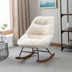 Fauteuil à bascule capitonné