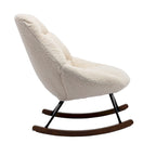 Fauteuil à bascule capitonné