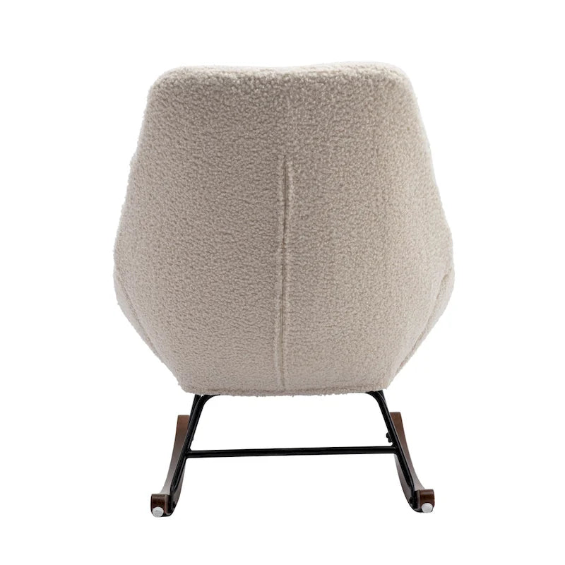 Fauteuil à bascule capitonné