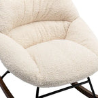 Fauteuil à bascule capitonné