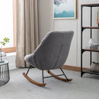Fauteuil à bascule capitonné