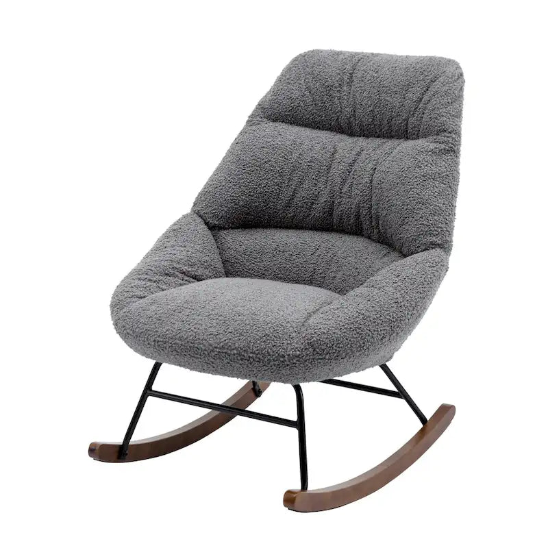 Fauteuil à bascule capitonné