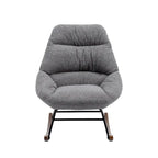 Fauteuil à bascule capitonné