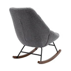 Fauteuil à bascule capitonné