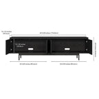 Meuble TV rectangulaire Abington pour téléviseurs jusqu'à 75 po - 69,5 po de large
