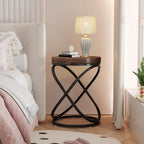 Table d'appoint ronde moderne de 19 pouces