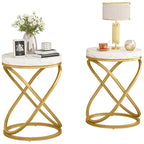 Table d'appoint ronde moderne de 19 pouces