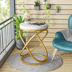 Table d'appoint ronde moderne de 19 pouces